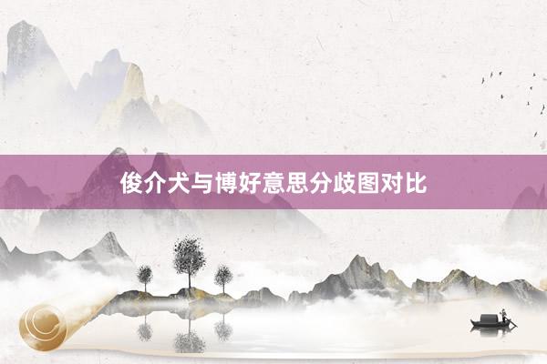 俊介犬与博好意思分歧图对比